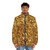 Apollo the Sun God Greek Key Ornament Puffer Jacket - men front
