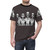 Heavy metal inspired t-shirt featuring Avenged Sevenfold's iconic death bat logo - men front