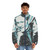 Team Coco vector art design printed on a high-quality puffer jacket - men front