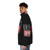 Talking Heads Abstract Puffer Jacket featuring a bold, artistic design inspired by the iconic 80s band - men side left