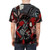 Futuristic spider-inspired pop art graphic on a high-quality t-shirt - men back