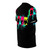 Vibrant all-over print Spider Souls graphic t-shirt featuring a neon silhouette design - men right