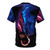 Neon inspired abstract art t-shirt featuring the Erra progressive metal band logo and artwork - Back