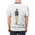 T-shirt featuring a portrait of actor Matthew Perry as the character Chandler Bing from the TV show Friends - men back
