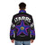Starro the Conqueror puffer jacket with textured, dotted design inspired by the classic comic book villain - men back