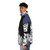 Retro 80s inspired puffer jacket with John Cusack movie references - men side left