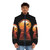 The Dark Tower inspired puffer jacket with focus on 'kyehole' - men front