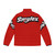 Smylex Harley Quinn inspired puffer jacket with red and black splatter design - Back