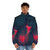 Glow-in-the-dark puffer jacket with nature-inspired animal motif - men front