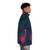 Glow-in-the-dark puffer jacket with nature-inspired animal motif - men side right