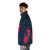 Glow-in-the-dark puffer jacket with nature-inspired animal motif - men side left