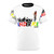 Mathieu Van Der Poel inspired cycling t-shirt with bold all-over print design