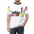 Mathieu Van Der Poel inspired cycling t-shirt with bold all-over print design - men front