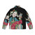 Beijing Opera figure puffer jacket with vintage Chinese art design - Back