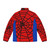 Spiderman superhero puffer jacket with web graphic design - Back