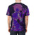 Abstract vaporwave design t-shirt with Evangelion-inspired elements - men back