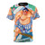 Retro-style t-shirt featuring the character E Honda from the classic Street Fighter video game series