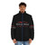 Glenn Gould Puffer Jacket featuring a classical musician playing the piano - men front