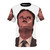 Creepy Dwight Schrute inspired t-shirt design featuring a skin mask
