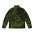 Small Leaves Puffer Jacket with Tropical Leaf Pattern - Back