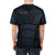 Futuristic Mass Effect inspired power armor t-shirt design featuring Commander Shepard's iconic N7 armor - men back