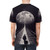 Cosmic space adventure t-shirt with moon, stars and galaxy design - men back