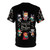 Dungeons and Doggos T-shirt featuring dice, doggos, and fantasy elements - Back
