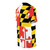 Maryland state flag graphic printed on a high-quality t-shirt - men right