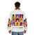 Giuseppe Verdi Pop Art Portrait Puffer Jacket - men back