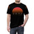 Artistic Dune-inspired desert planet and sandworm design on a t-shirt - men front