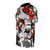Retro-style red and black t-shirt with video game-inspired design - men left
