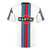 Martini Racing Stripe T-shirt featuring a retro motorsport design - Back