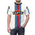 Martini Racing Stripe T-shirt featuring a retro motorsport design - men front