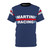 Vintage motorsport racing inspired t-shirt design with Martini Racing elements