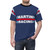 Vintage motorsport racing inspired t-shirt design with Martini Racing elements - men front