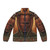 Scorn game puffer jacket featuring the game's iconic creature design