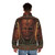 Scorn game puffer jacket featuring the game's iconic creature design - men back