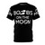 Funny space-themed t-shirt featuring a parody of the "Boots on the Moon" quote