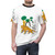 Whimsical tiger graphic on a high-quality t-shirt with a comedic, abstract art style - men front