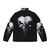 Skull puffer jacket with edgy design - Back