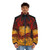 Roll The Dice Puffer Jacket featuring a bold dice and dragon design - men front