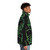 Green puffer jacket with skull chef logo, perfect for culinary professionals - men side right