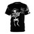 Bluegrass skeleton graphic tee with acoustic guitar and strings