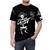 Bluegrass skeleton graphic tee with acoustic guitar and strings - men front