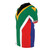 Stylish t-shirt featuring the vibrant colors and iconic design of the South African national flag - men left