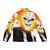 Ghost Rider Puffer Jacket featuring a fiery skull design - Back