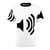 Graphic design t-shirt featuring a sound volume symbol, perfect for music enthusiasts.