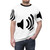 Graphic design t-shirt featuring a sound volume symbol, perfect for music enthusiasts. - men front