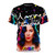 A vibrant galaxy-themed t-shirt featuring the text "Froot" inspired by the music of Marina and the Diamonds.