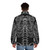 Skeleton Puffer Jacket featuring a detailed rib cage design - men back